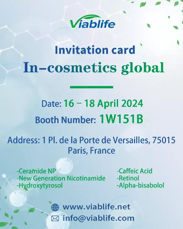 Viablife exhibirá materias primas innovadoras en In-cosmetics Global 2024