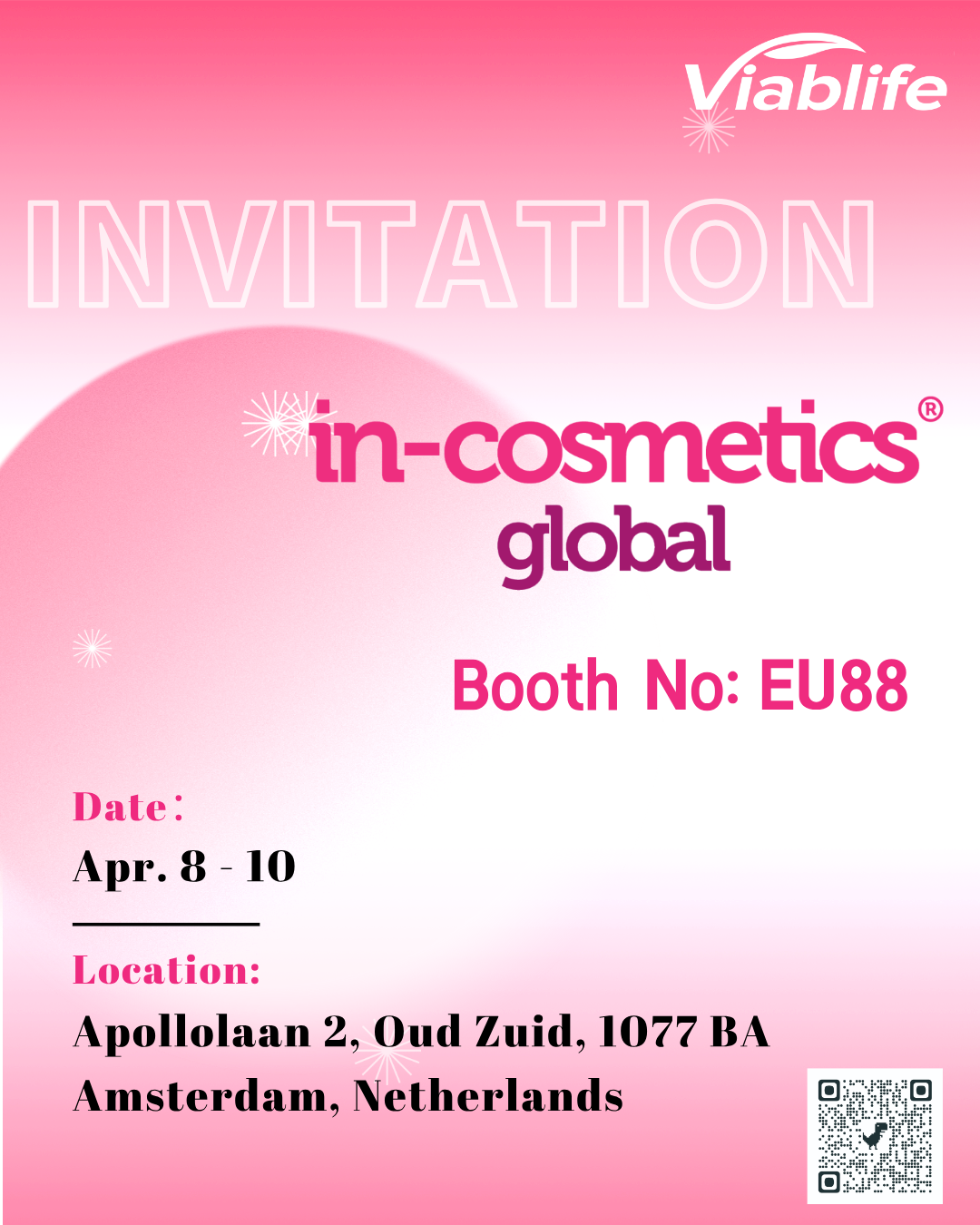 ¡Viablife te invita a asistir a In-Cosmetics Global!
