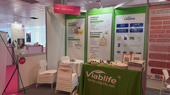 ¡Bienvenido al stand #EU88 de Viablife en In-Cosmetics Global!