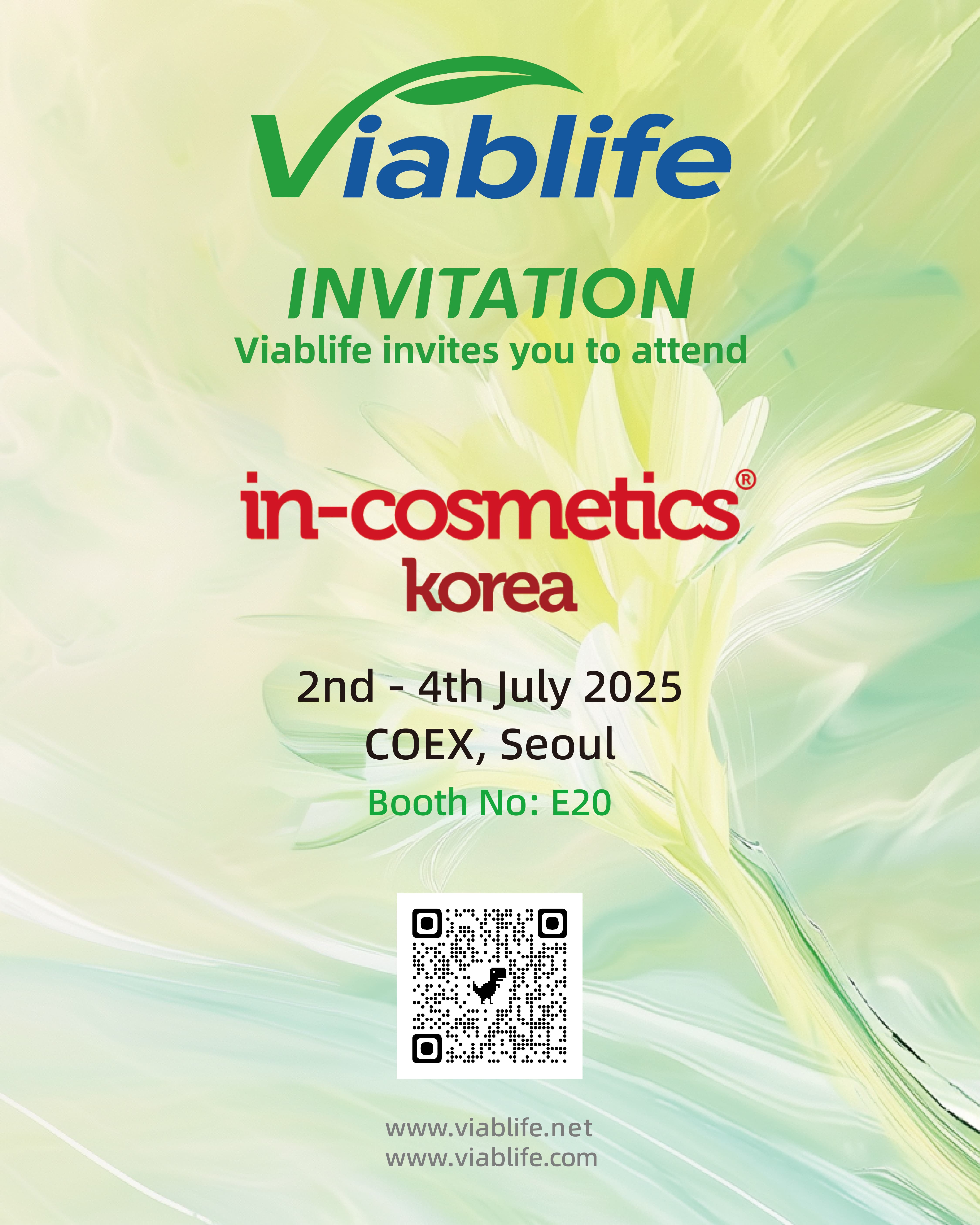 ¡Viablife te invita a visitar In-Cosmetics Korea 2025!