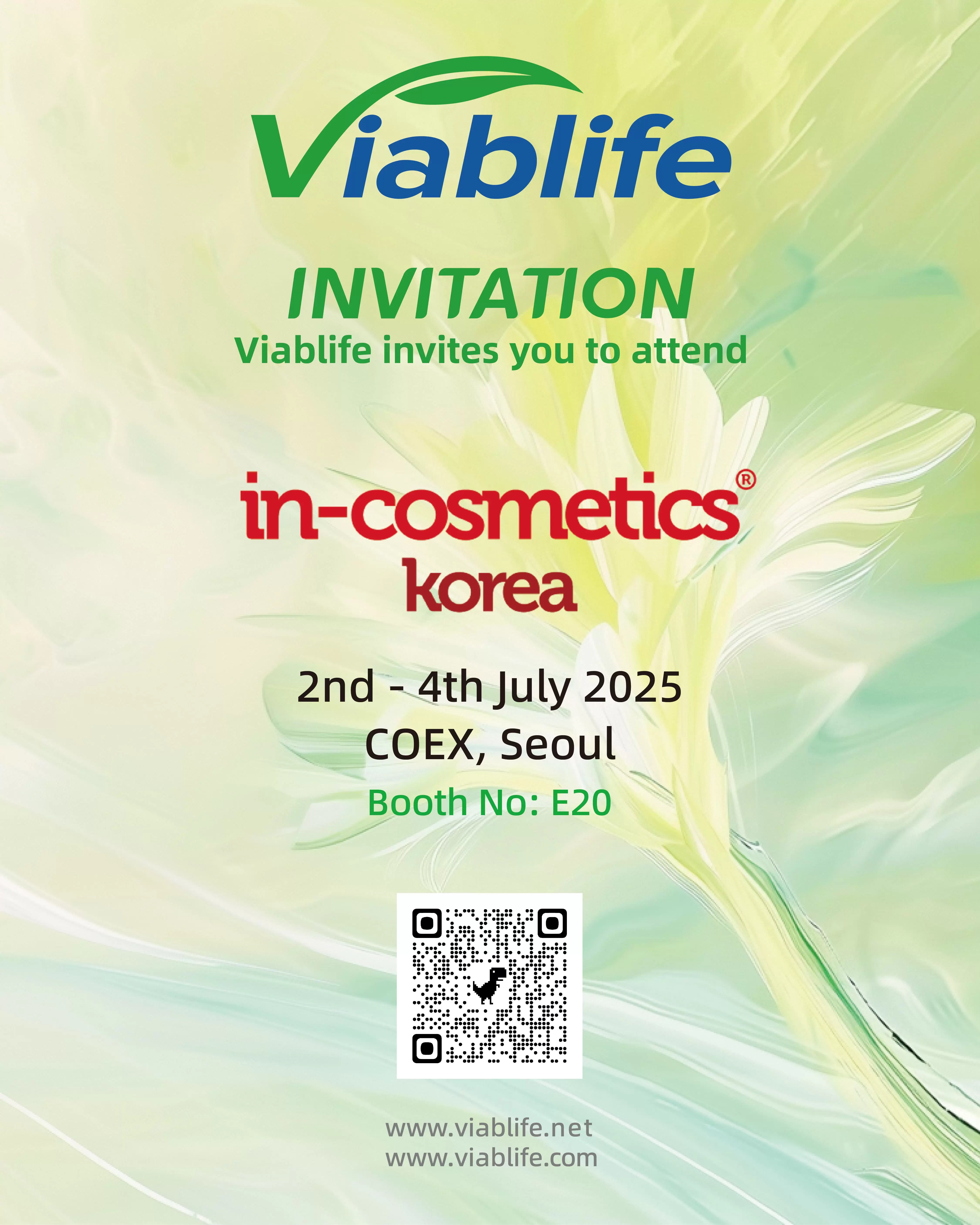 ¡Viablife te invita a visitar In-Cosmetics Korea 2025!