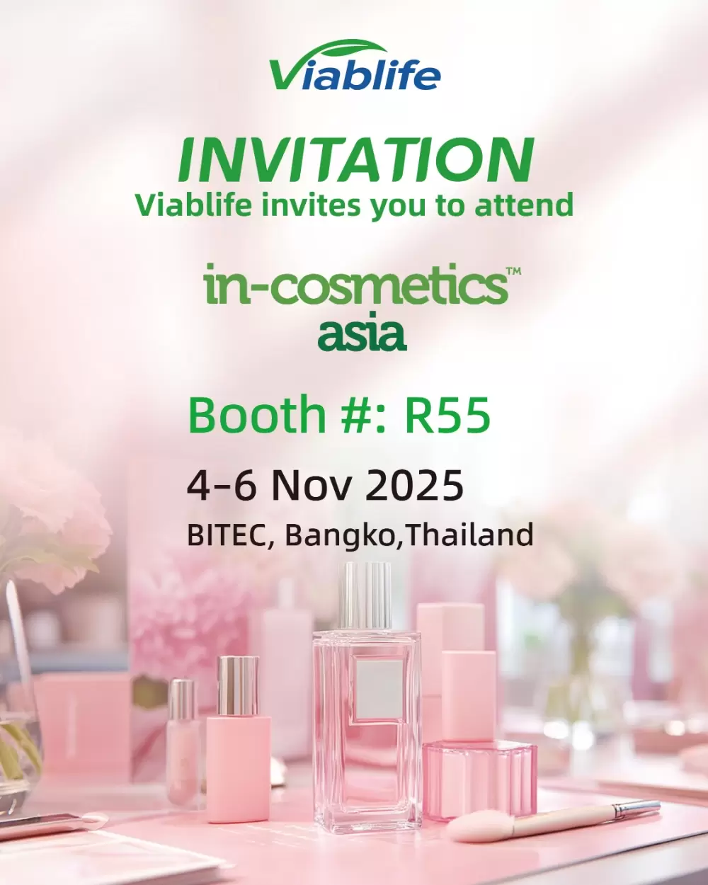 ¡Viablife llega a In-cosmetics Asia 2025!