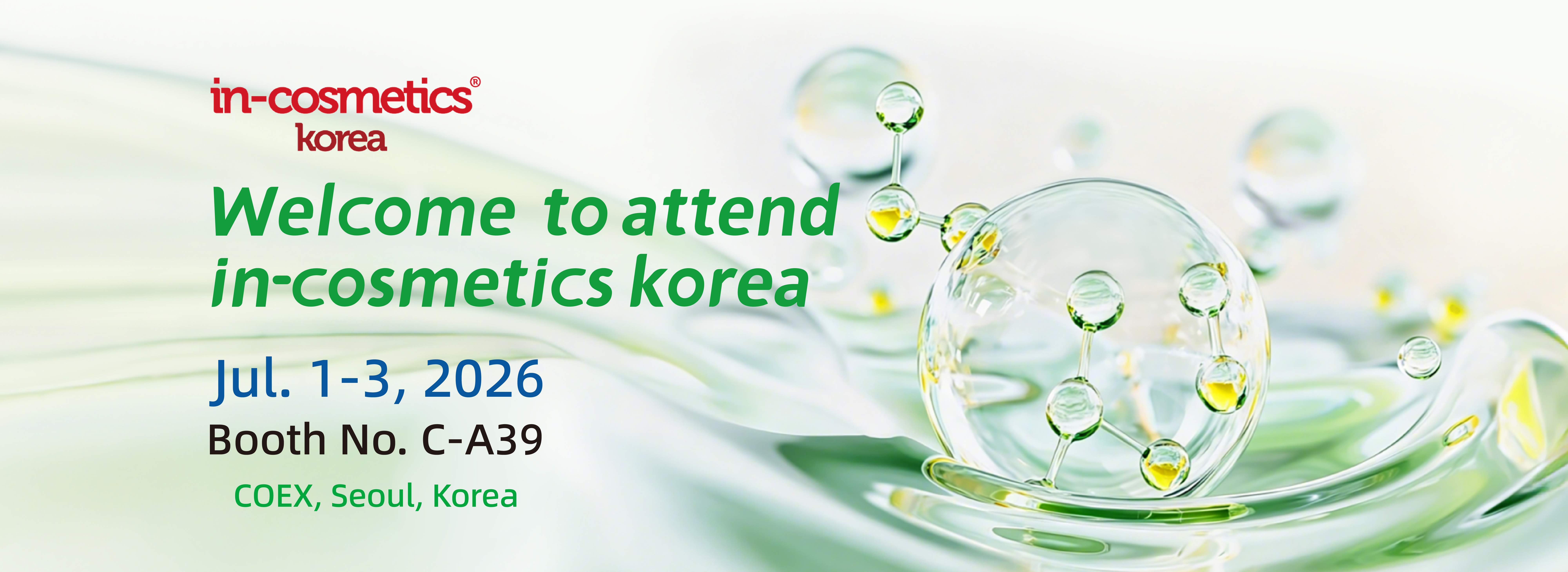 &iexcl;Viablife te da la bienvenida a in-cosmetics Korea 2026!