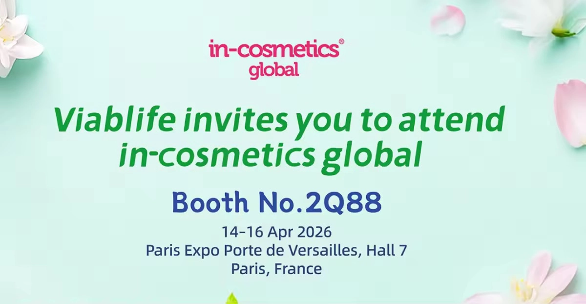 Viablife te invita a asistir a in-cosmetics Global 2026 Viablife Invites You to Attend in-cosmetics Global 2026