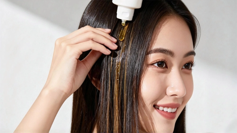 Escualano para el cuidado del cabello y la piel. Squalane for Hair and Skin Care